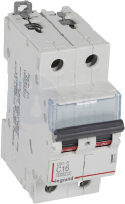 Автомат 2P 16А DX3 (6 кА, C) Legrand 407277