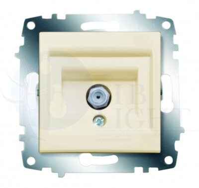 Розетка спутниковая Cosmo (SAT, механизм, с/у, кремовый) ABB 619-010300-180