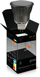 Лампа Gauss LED MR16 GU5.3-dim 8W SMD AC220-240V 2700K диммируемая