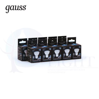 Лампа Gauss LED MR16 GU10 7W 630lm 4100K 1/10/100