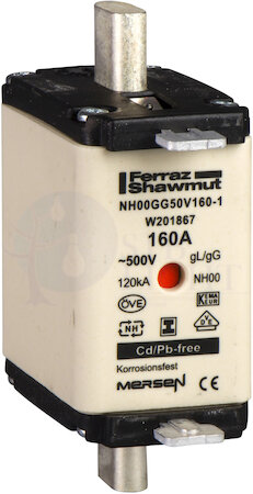 Предохранитель тип GG размер 0 160А - 3 шт - (шт) Schneider Electric DF2GN1161