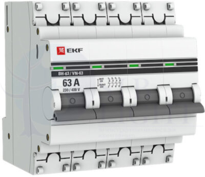 Выключатель нагрузки 4P 63А ВН-63 PROxima EKF SL63-4-63-pro