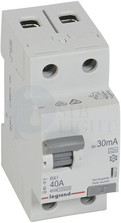 Выключатель дифференциального тока 2P 40А 0.03А RX3 (тип А) Legrand 402037