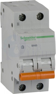Автомат 1P+N 25А Домовой (4.5 кА, C) Schneider Electric 11215