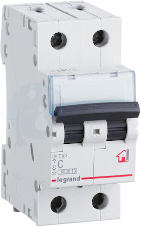 Автомат 2P 50А TX3 (10 кА, C) Legrand 404047