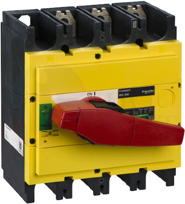 ВЫКЛЮЧАТЕЛЬ-РАЗЪЕД. INS400 3П КРАС.-ЖЕЛТ. Schneider Electric 31130
