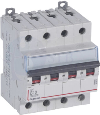 Автомат 4P 10А DX3 (10 кА, B) Legrand 407622