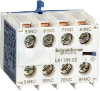 БЛОК ДОПОЛНИТЕЛЬНЫХ КОНТАКТОВ 2НО+2НЗ ВИНТОВОЙ ЗАЖИМ Schneider Electric LA1KN22