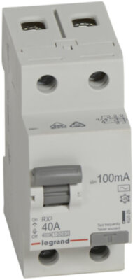 Выключатель дифференциального тока 2P 40А 0.1А RX3 (тип AC) Legrand 402029