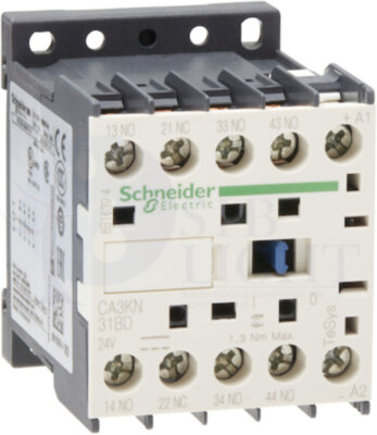 ПРОМЕЖУТОЧНОЕ РЕЛЕ 3НО+1НЗ, ЦЕПЬ УПРАВЛЕНИЯ 24В ПОСТОЯННОГО ТОКА Schneider Electric CA3KN31BD