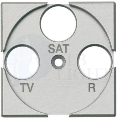 Axolute Лицевая панель для розеток TV + FM + SAT, цвет алюминий BTicino HC4207