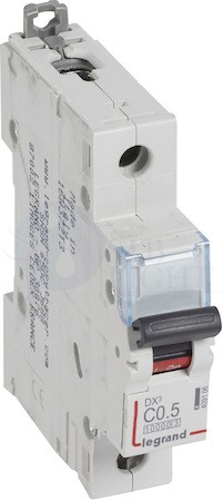 Автомат 1P 0.5А DX3 (16 кА, C) Legrand 409106