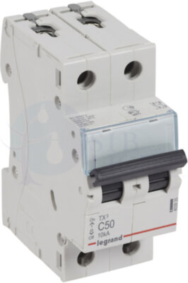 Автомат 2P 50А TX3 (10 кА, C) Legrand 403935