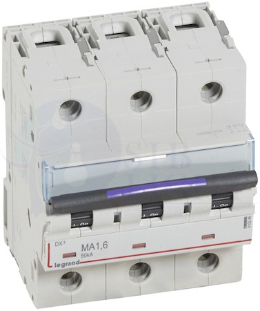 Автоматический выключатель 3 полюса, 1,6А, MA, 50 кА Legrand 410246