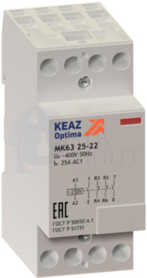 Контактор модульный OptiDin МК63-2504-24AC/DC КЭАЗ 236871