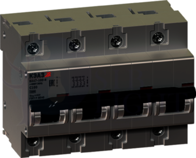 Автомат 4P 20А ВА47-100 (10 кА, D) КЭАЗ 233064