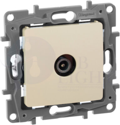 Розетка телевизионная Etika (TV, под рамку, с/у, слоновая кость) Legrand 672365