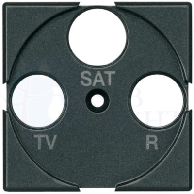 Axolute Лицевая панель для розеток TV + FM + SAT, цвет антрацит BTicino HS4207