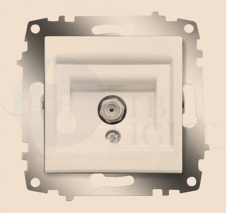 Розетка спутниковая Cosmo (SAT, под рамку, с/у, титан) ABB 619-011400-280