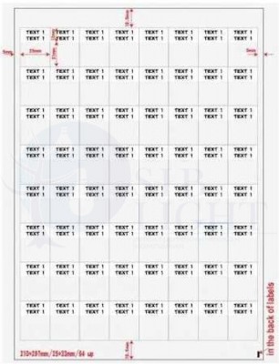 Наклейки WMBL-25x33-A4L-WH Hyperline 43989