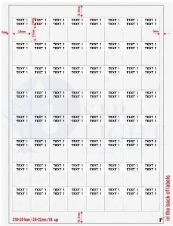 Наклейки WMBL-25x33-A4L-WH Hyperline 43989