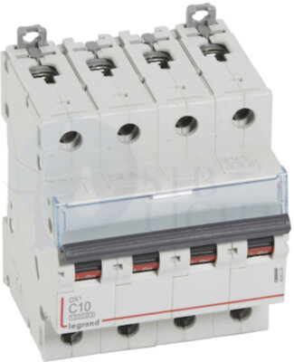 Автомат 4P 10А DX3 (16 кА, C) Legrand 409334