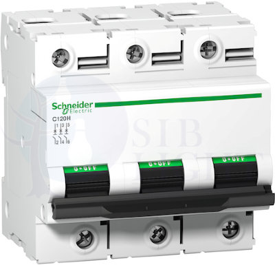Автоматический выключатель 3 полюса, 100А, B, 15 кА Schneider Electric A9N18425