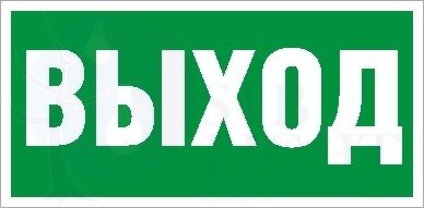 ПЭУ 010 «Выход» (240х125) PC-M комплект 2 шт. Световые технологии 2502000050