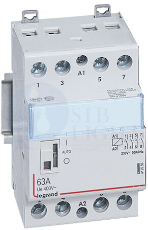 CX3 Контактор 230V 4НО 63А с руч.уп. Legrand 412556