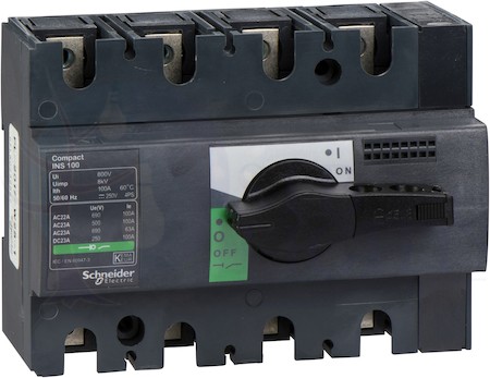 выключатель-разъеденитель INS100 4P Schneider Electric 28909