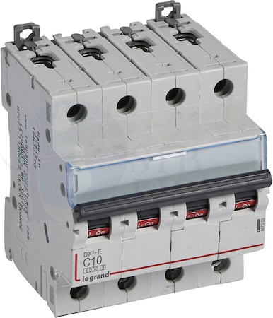 Автомат 4P 10А DX3-E (6 кА, C) Legrand 407303