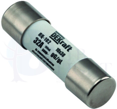 Предохранитель цилиндрич. 6A 10x38 ПЦ-102 DEKraft 21362DEK