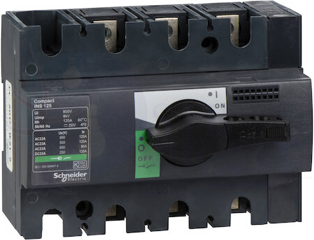 выключатель-разъеденитель INS125 3П Schneider Electric 28910