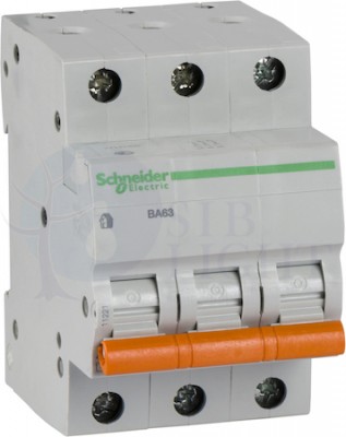 Автомат 3P 6А Домовой (4.5 кА, C) Schneider Electric 11221