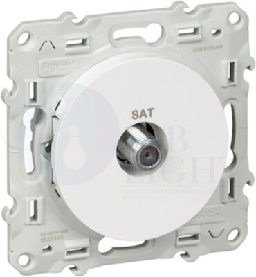 Розетка спутниковая Odace (SAT, алюминий) Schneider Electric S52R446