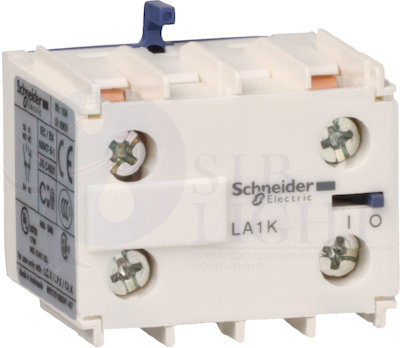 БЛОК ДОПОЛНИТЕЛЬНЫХ КОНТАКТОВ НО+НЗ ВИНТОВОЙ ЗАЖИМ Schneider Electric LA1KN11