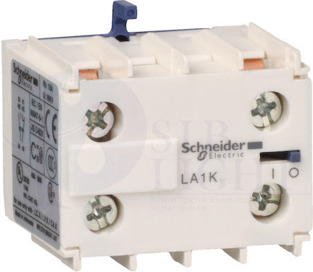 БЛОК ДОПОЛНИТЕЛЬНЫХ КОНТАКТОВ НО+НЗ ВИНТОВОЙ ЗАЖИМ Schneider Electric LA1KN11