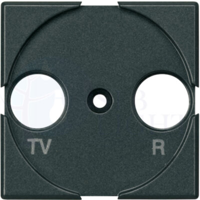 Axolute Лицевая панель для розеток TV/FM + SAT, цвет антрацит BTicino HS4212