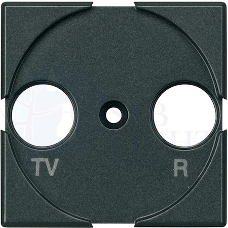 Axolute Лицевая панель для розеток TV/FM + SAT, цвет антрацит BTicino HS4212