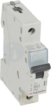 Автомат 1P 63А TX3 (10 кА, B) Legrand 403866