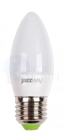 Лампа светодиодная PLED-SP C37 9Вт свеча 5000К холод. бел. E27 820лм 230В 489520 Jazzway 5001954