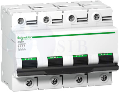 Автоматический выключатель 4 полюса, 100А, C, 15 кА Schneider Electric A9N18480