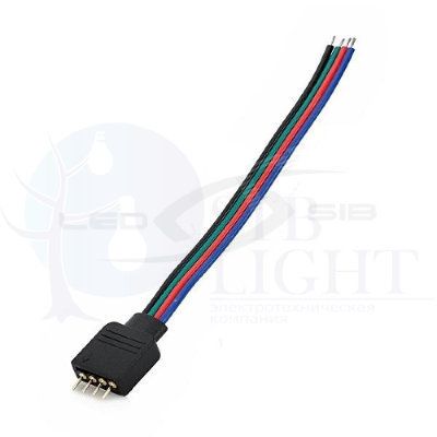 Коннектор LS для СД ленты SMD 5050 RGB (с иглой) 4 PIN 10 мм