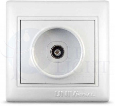 Розетка TV 1-м СП Севиль бел. UNIVersal С0027 Universal С0027