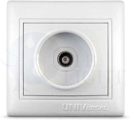 Розетка TV 1-м СП Севиль бел. UNIVersal С0027 Universal С0027