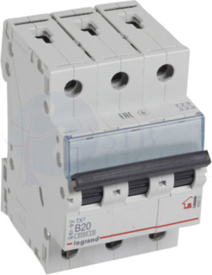 Автомат 3P 20А TX3 (10 кА, B) Legrand 404001