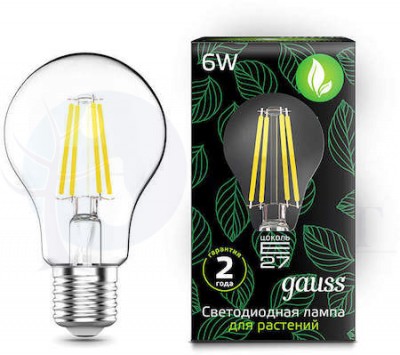 Лампа LED Fito Filament A60 6W E27 1/50 Gauss 102802906