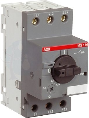 Автомат с регулир тепл защитой MS-116-16A 16kA ABB 1SAM250000R1011