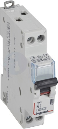 Автоматический выключатель 1+N полюс, 1А, B, 10 кА Legrand 407468