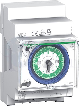 РЕЛЕ ВРЕМ. ЭЛ.МЕХ. IH 24ЧАСА 1КАНАЛ С ЗАПАСОМ ХОДА Schneider Electric CCT15365